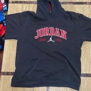 Sweater, Jordan, black and red